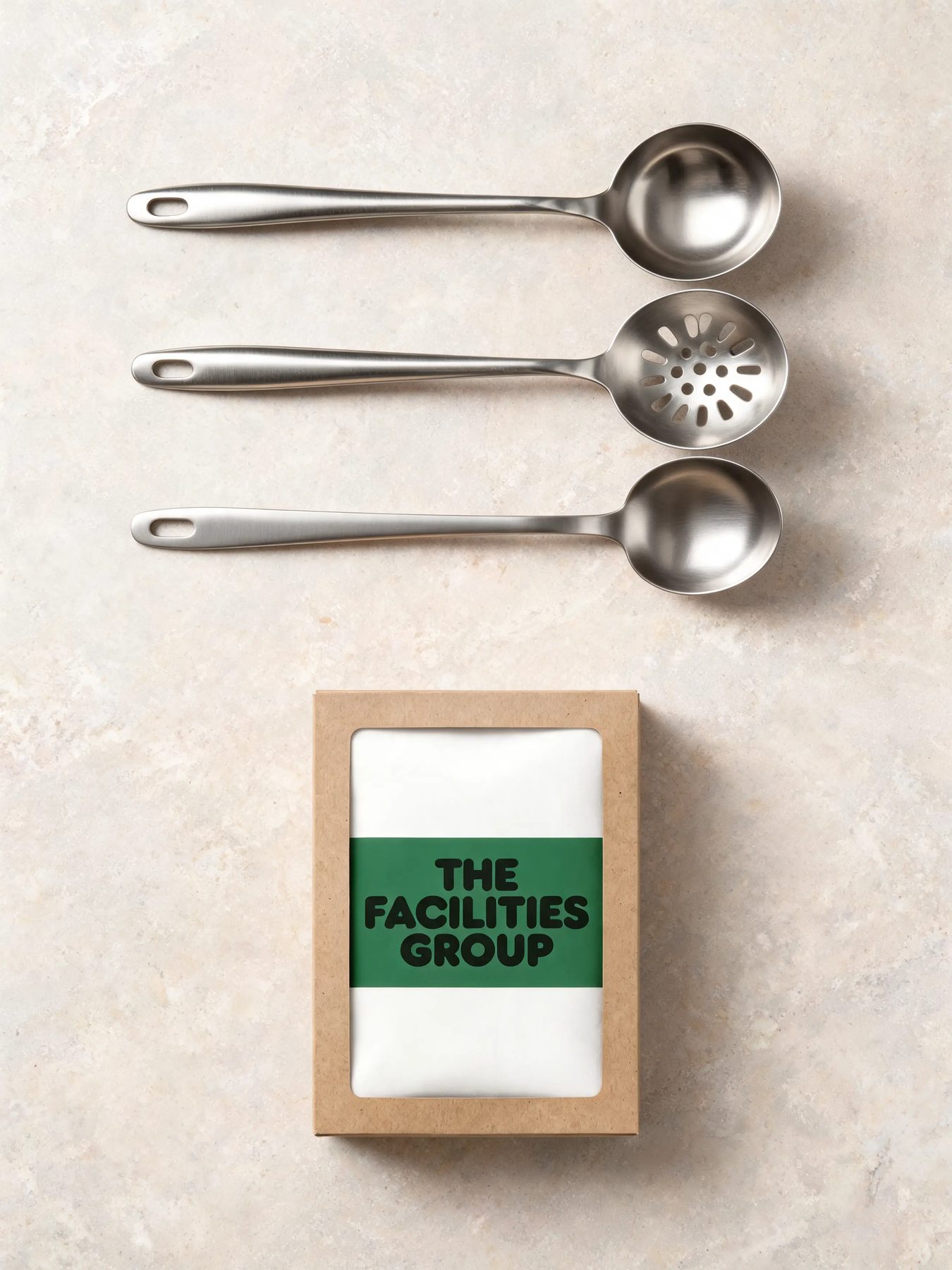 Stainless Ladle & Spoon Set